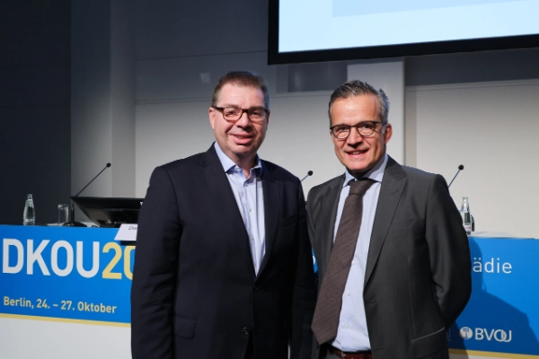 Prof Dieter Christian Wirtz and Prof Ulrich Liener at DKOU 2023