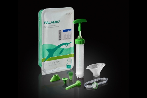 PALAMIX - cartridge of vacuum mixing system, vacuum hose, nozzles, pressurisers and funnel