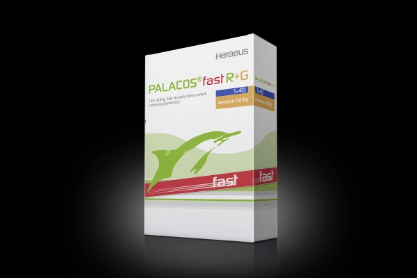 Image of PALACOS fast R+G bone cement package