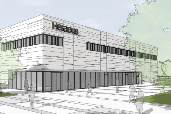 Illustration of Heraeus Medical Building in Wehrheim (Germany)